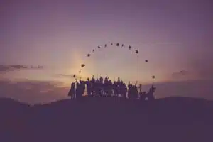 Graduates celebrating